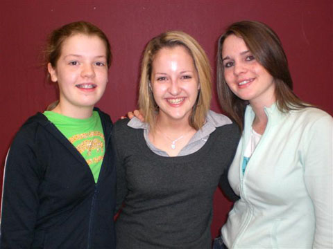 The Scots winners of the 2007 Faber Cup (l to r): Rhian Huges, Lynsey Shovlin and Amy Officer