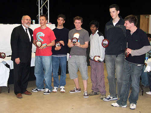 Glorney Cup winners England, with Senator David Norris