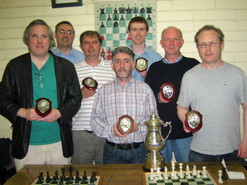 Branagan Cup winners Elm Mount, from left O. Dunne, P. Fitzsimons, Z. Jacubauskas, G. MacElligott, D. Fitzsimons, B. Boyle and C. Quinn