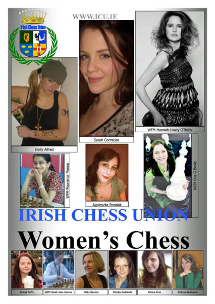 Irish Women's Chess poster by Úna O Boyle