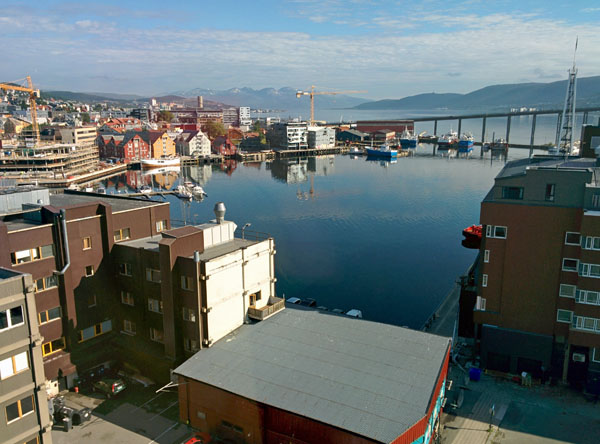 Tromsø Olympiad: view from Jonathan O'Connor's hotel room