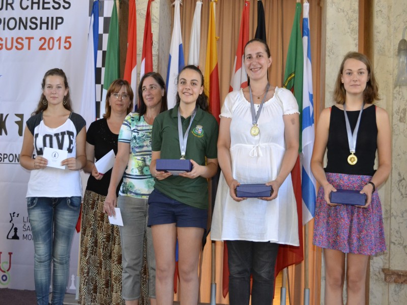 Diana Mirza at the European Women's Amateur Chess Championship 2015