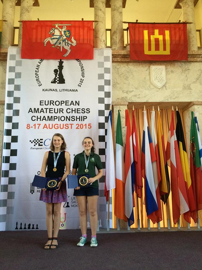 Diana Mirza at the European Women's Amateur Chess Championship 2015