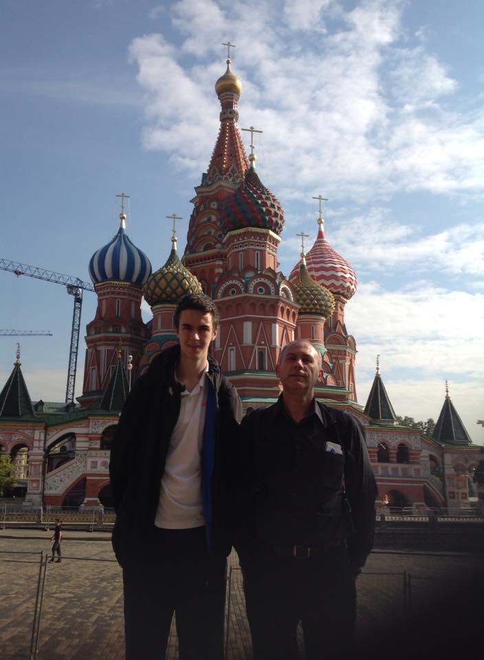 FIDE World Junior U20 Championships 2015 Khanty-Mansiysk, Russia - Keegan O'Mahony (left)