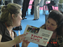 Debbie Quinn (left), Suzanne Connolly, Turin Olympiad