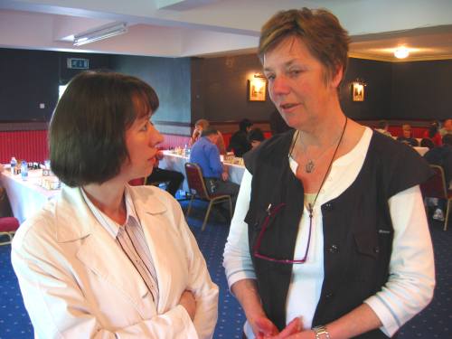 Elly Castricum (right) and Mrs Keane, Ennis 2007