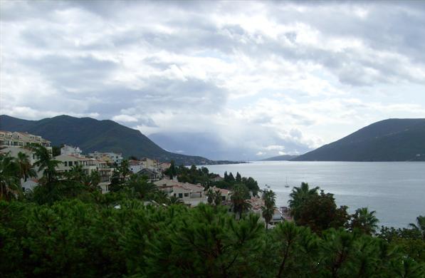 View from our hotel balcony