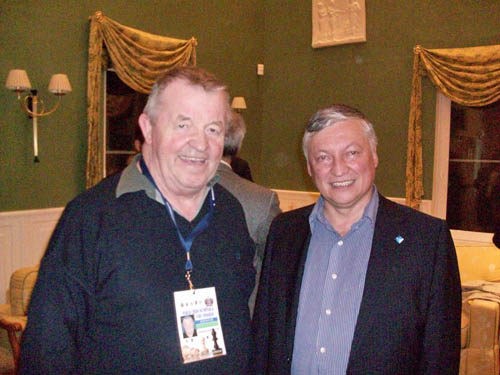 Khanty Mansiysk Olympiad - Eamon Keough with Anatoly Karpov