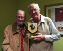 Jack Killane (right) winner of the 2011 Irish Veterans with tournament controller Andrew Thompson