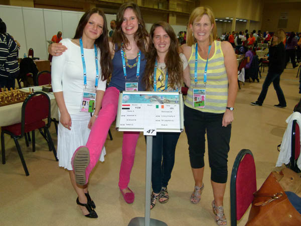Ladies team, Istanbul Olympiad, about to play Yemen