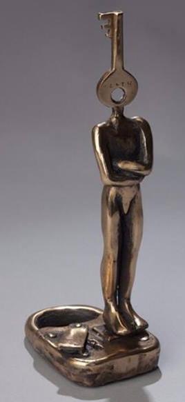 LOCK AND KEY HEAD - Presentation to Garry Kasparov - Orla de Bri (Sculptor)