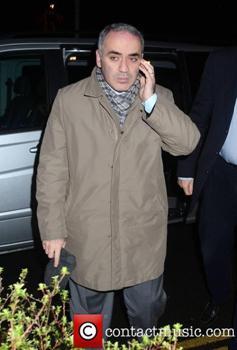 Garry Kasparov arrives for the Late Late Show in Dublin